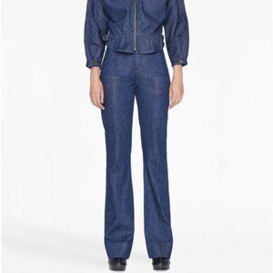 Frame Seamed Pocket Flared Jeans